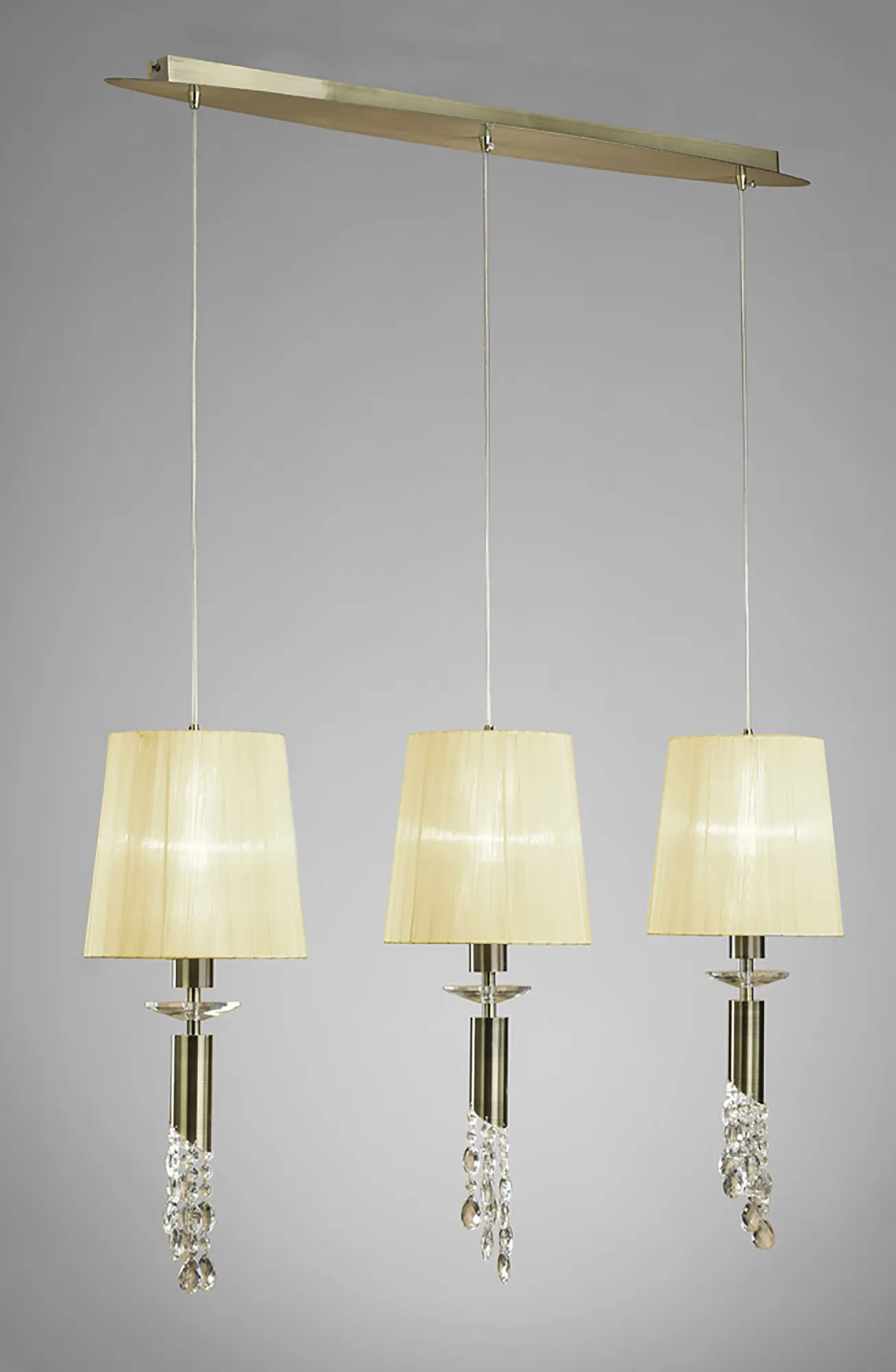 Tiffany Antique Brass-Cream Crystal Ceiling Lights Mantra Linear Crystal Fittings Tiffany Antique Brass-Cream Crystal Ceiling Lights Mantra Linear Crystal Fittings